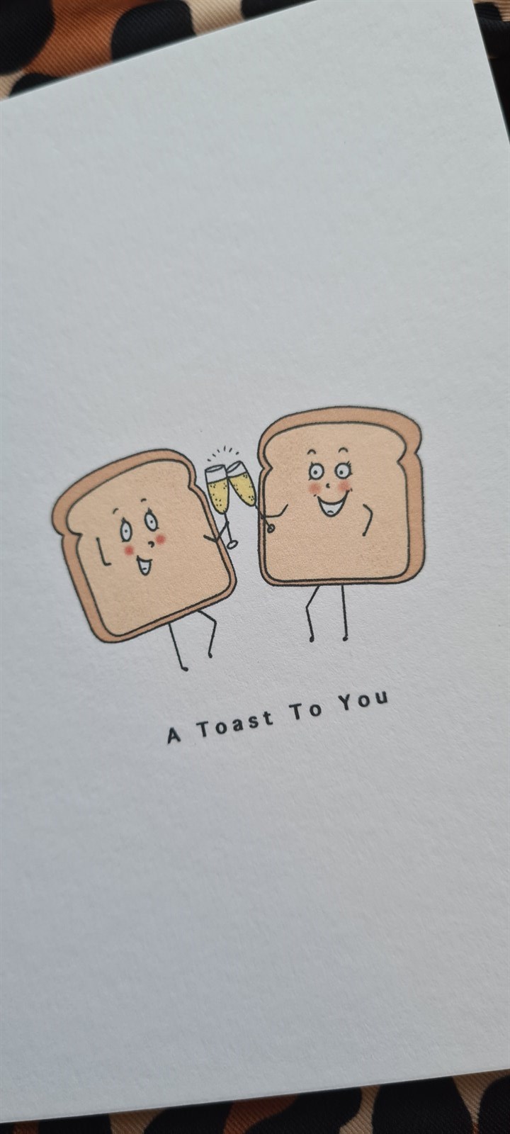 A Toast To You Greeting Card By Brighton Prints Small Market