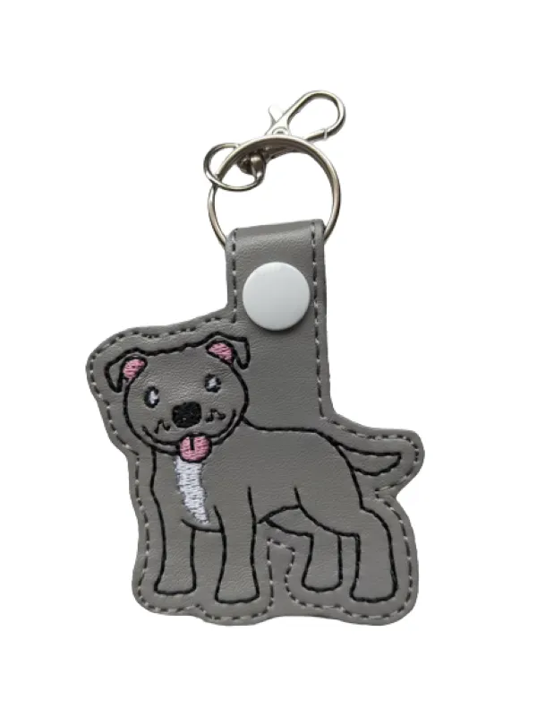 Staffy keyring clearance