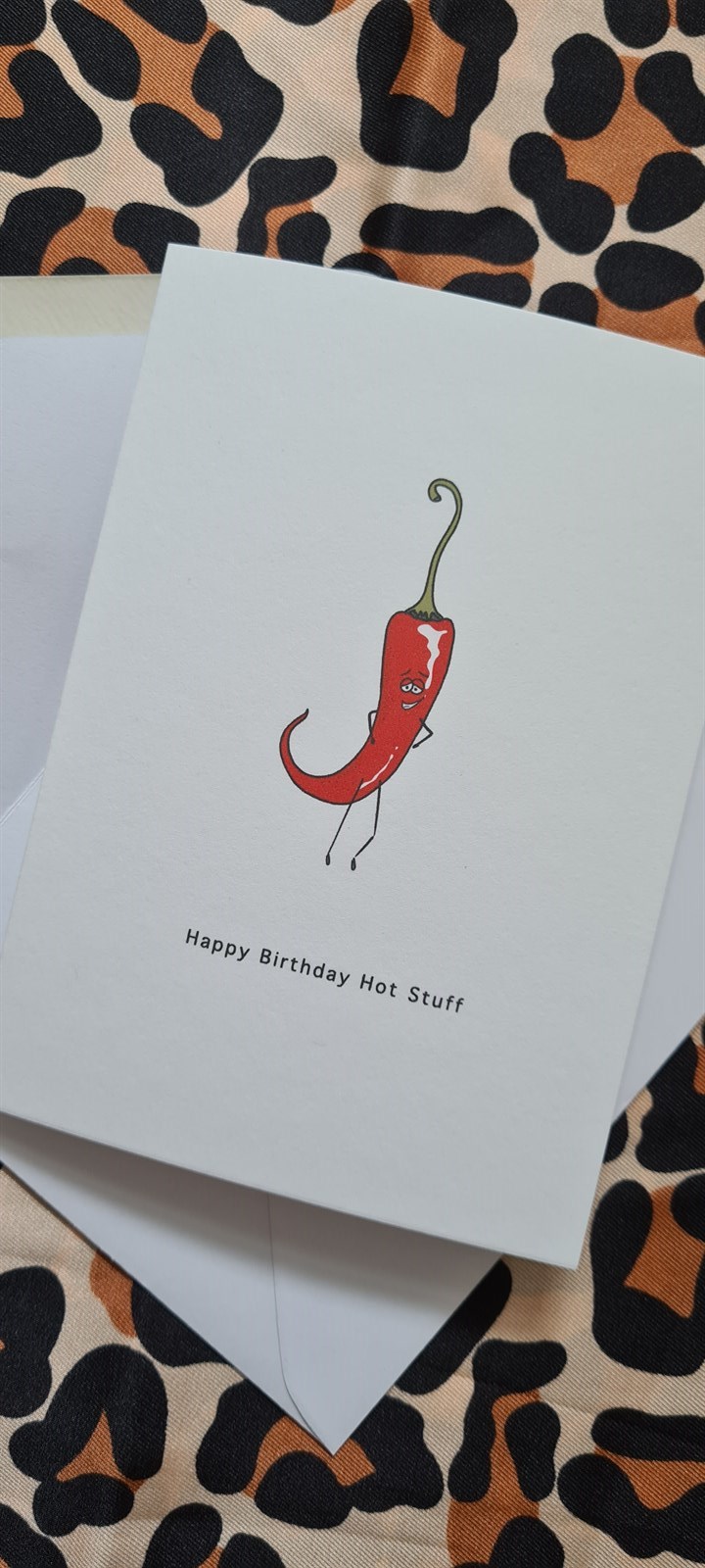 Happy Birthday Hot Stuff. Birthday Card by Brighton Prints - Small Market