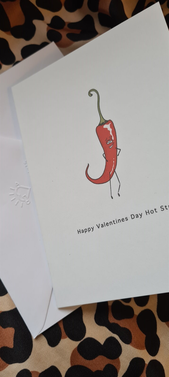 Happy Valentines Hot Stuff. Valentines Card by Brighton Prints - Small ...