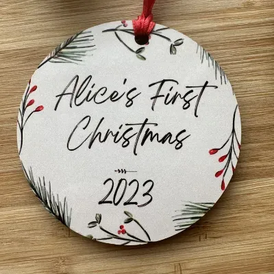 Baby's First Christmas Tree Decoration 2