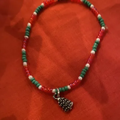 Bead Bracelet With Xmas Tree (439) 2