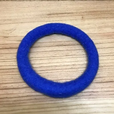 Blue Felt Bracelet (433) 1