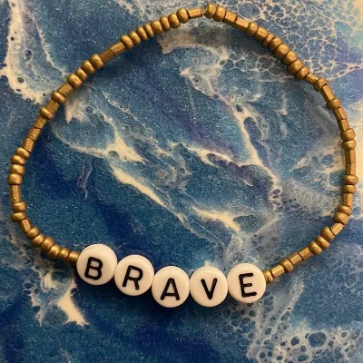 Brave Gold Bracelet (474) 1