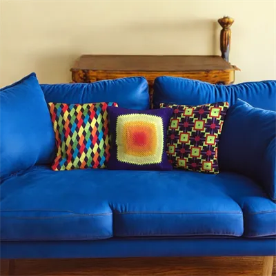 Bright Needlepoint Cushion 4