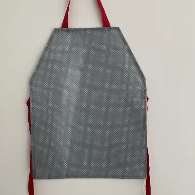 Children’s Grey Spotty Apron (036) 1