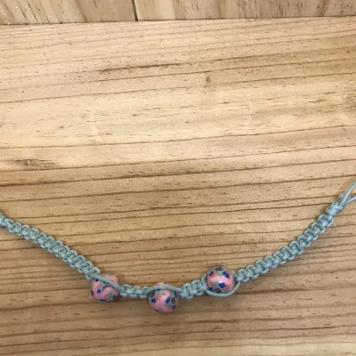 Children’s Macrame Bead Bracelet (111) 1