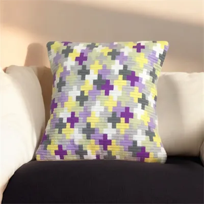 Contemporary Needlepoint Cushion 1