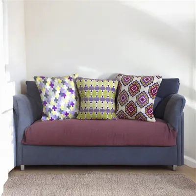 Contemporary Needlepoint Cushion 4