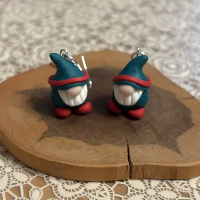 Cute Christmas Gonk Earrings 3