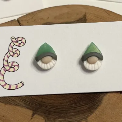 Cute Christmas Gonk Gnome Stud Earrings 13