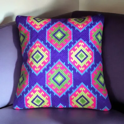 Decorative Cushion In Bold Colours 1