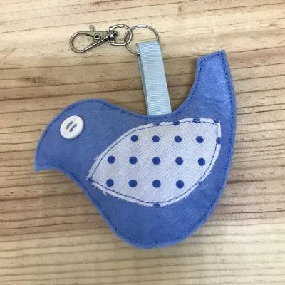 Felt Bird Keyring (132) 1