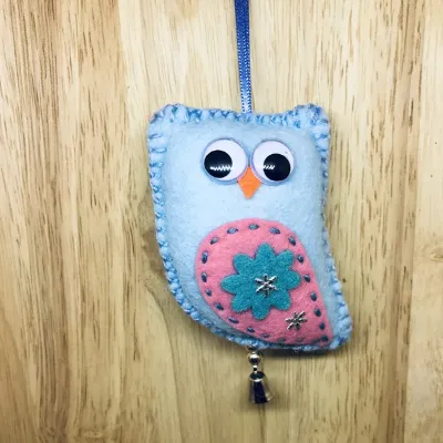 Felt Blue Owl (497) 1