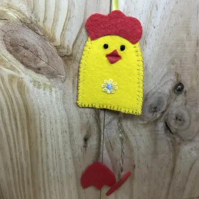 Felt Chicken Decoration (491) 1