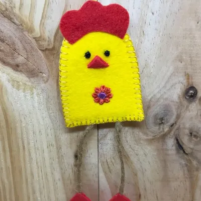 Felt Chicken Decoration (492) 1