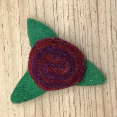 Felt Flower Brooch (083) 1