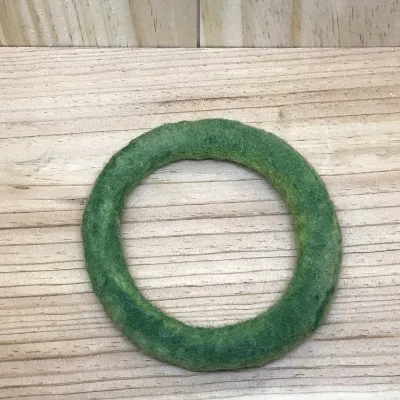 Green Felt Bracelet (429) 1