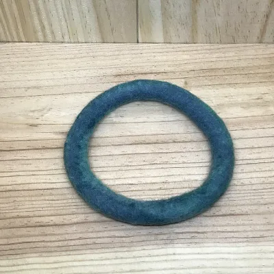 Green Felt Bracelet (455) 1