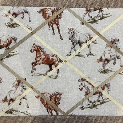 Horse Print Message Board, Rosette Board 4