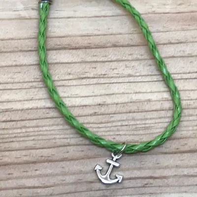 Lime Green Anchor Bracelet (442) 1