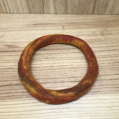 Orange Felt Bracelet (435) 1