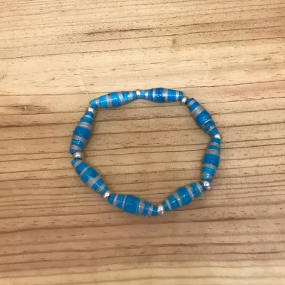 Paper Bead Bracelet (210) 1