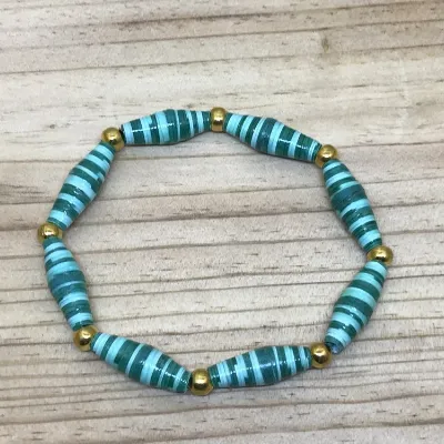 Paper Bead Bracelet (212) 1