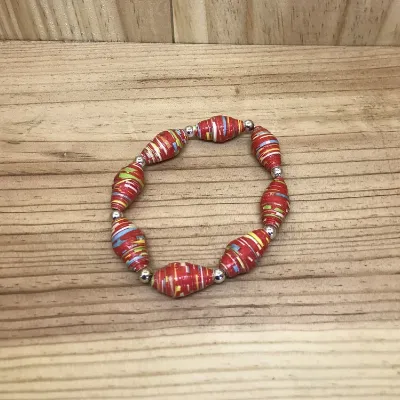 Paper Bead Bracelet (218) 1