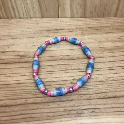 Paper Bead Bracelet (221) 1