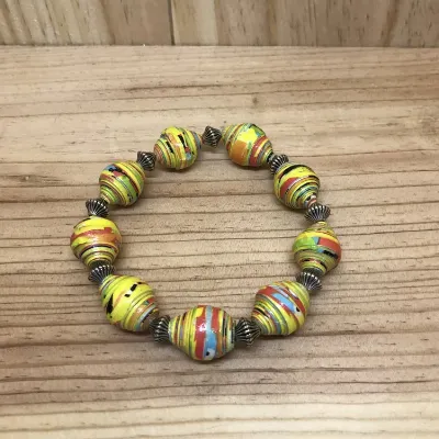 Paper Bead Bracelet (223) 1