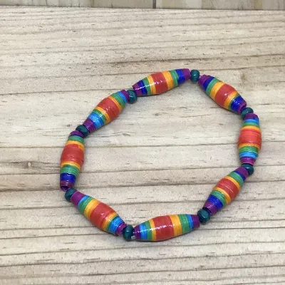 Paper Bead Bracelet (227) 1