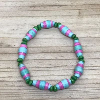 Paper Bead Bracelet (228) 1