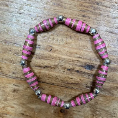 Paper Bead Bracelet (545) 1