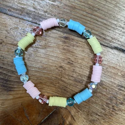 Pastel Bead Bracelet (540) 1