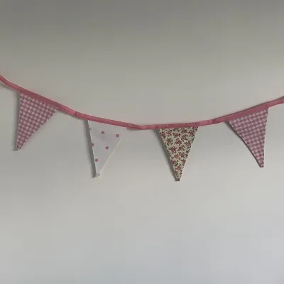 Pink Cotton Bunting (009) 1