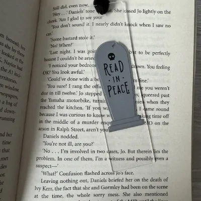 Read In Peace - Bookmark with Ribbon 1