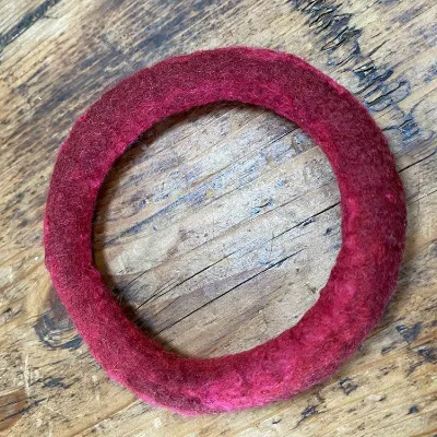 Red Felt Bangle (564) 1