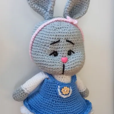 Ruby Rabbit Hand Crochet 1