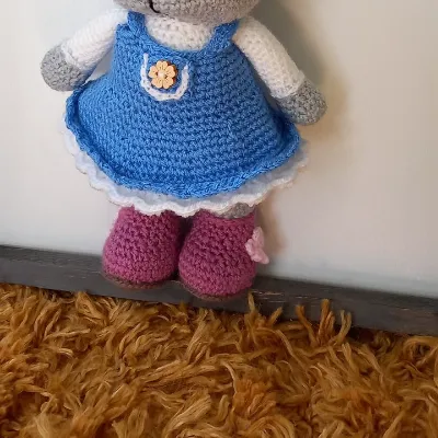 Ruby Rabbit Hand Crochet 3