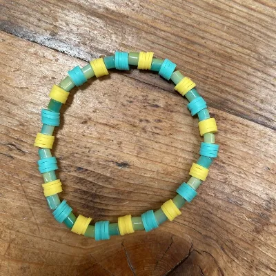 Turquoise And Yellow Bracelet (538) 2