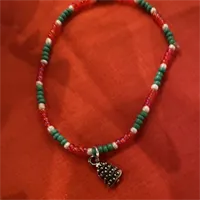 Bead Bracelet With Xmas Tree (439)