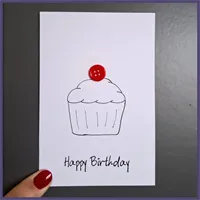 Birthday Cupcake Card