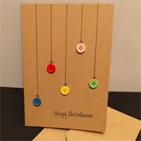 Christmas Bauble Card, Unique & Handmade