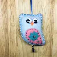 Felt Blue Owl (497)