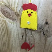 Felt Chicken Decoration (491)