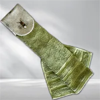 Green Kitchen Towel, Hare Print Aga Rail