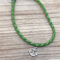 Lime Green Anchor Bracelet (442)