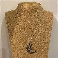 Moon And Star Necklace (619)