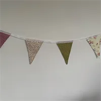 Pink And Green Cotton Bunting (024)